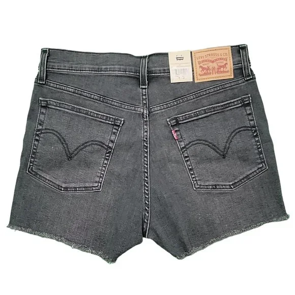 Levis Womens High Rise Shorts Sz 30 - Picture 5 of 6